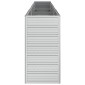 vidaXL Ζαρντινιέρα Υπερυψωμένη Ασημί 320x40x77 εκ. Γαλβανισμ. Χάλυβας