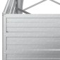 vidaXL Ζαρντινιέρα Υπερυψωμένη Ασημί 320x40x77 εκ. Γαλβανισμ. Χάλυβας