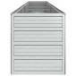 vidaXL Ζαρντινιέρα Υπερυψωμένη Ασημί 320x40x45 εκ. Γαλβανισμ. Χάλυβας
