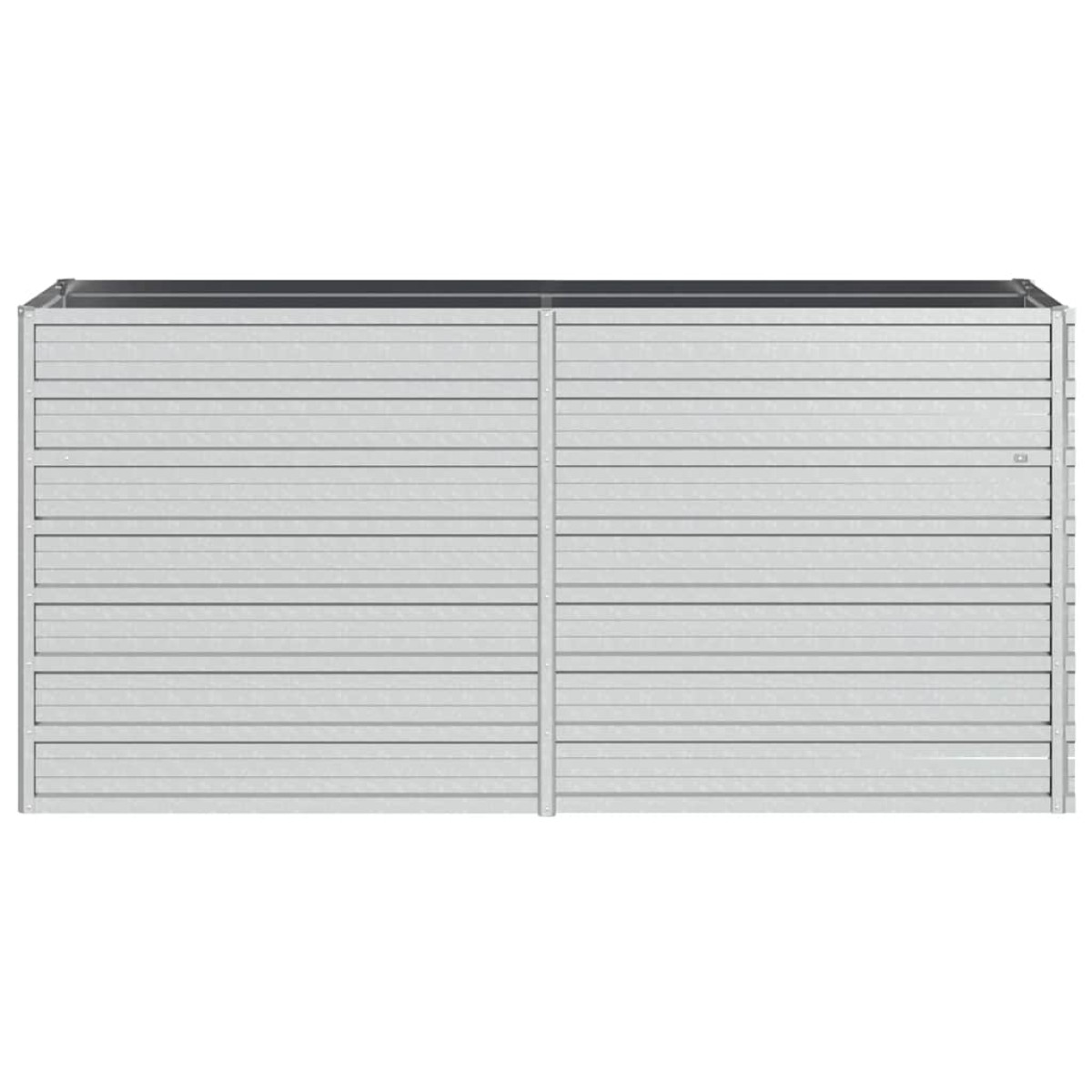 vidaXL Ζαρντινιέρα Υπερυψωμένη Ασημί 160x40x77 εκ. Γαλβανισμ. Χάλυβας