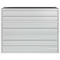 vidaXL Ζαρντινιέρα Υπερυψωμένη Ασημί 100x40x77 εκ. Γαλβανισμ. Χάλυβας