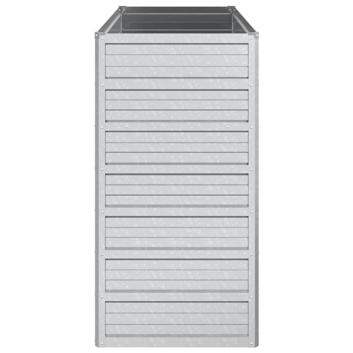 vidaXL Ζαρντινιέρα Υπερυψωμένη Ασημί 100x40x77 εκ. Γαλβανισμ. Χάλυβας