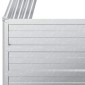 vidaXL Ζαρντινιέρα Υπερυψωμένη Ασημί 100x40x77 εκ. Γαλβανισμ. Χάλυβας