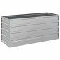 vidaXL Ζαρντινιέρα Υπερυψωμένη Ασημί 100x40x45 εκ. Γαλβανισμ. Χάλυβας