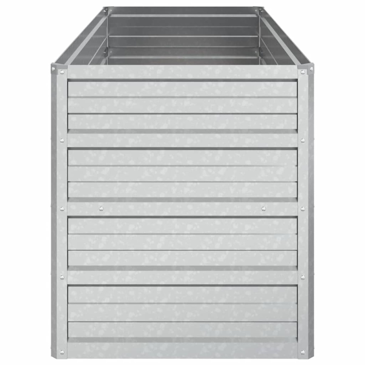 vidaXL Ζαρντινιέρα Υπερυψωμένη Ασημί 100x40x45 εκ. Γαλβανισμ. Χάλυβας