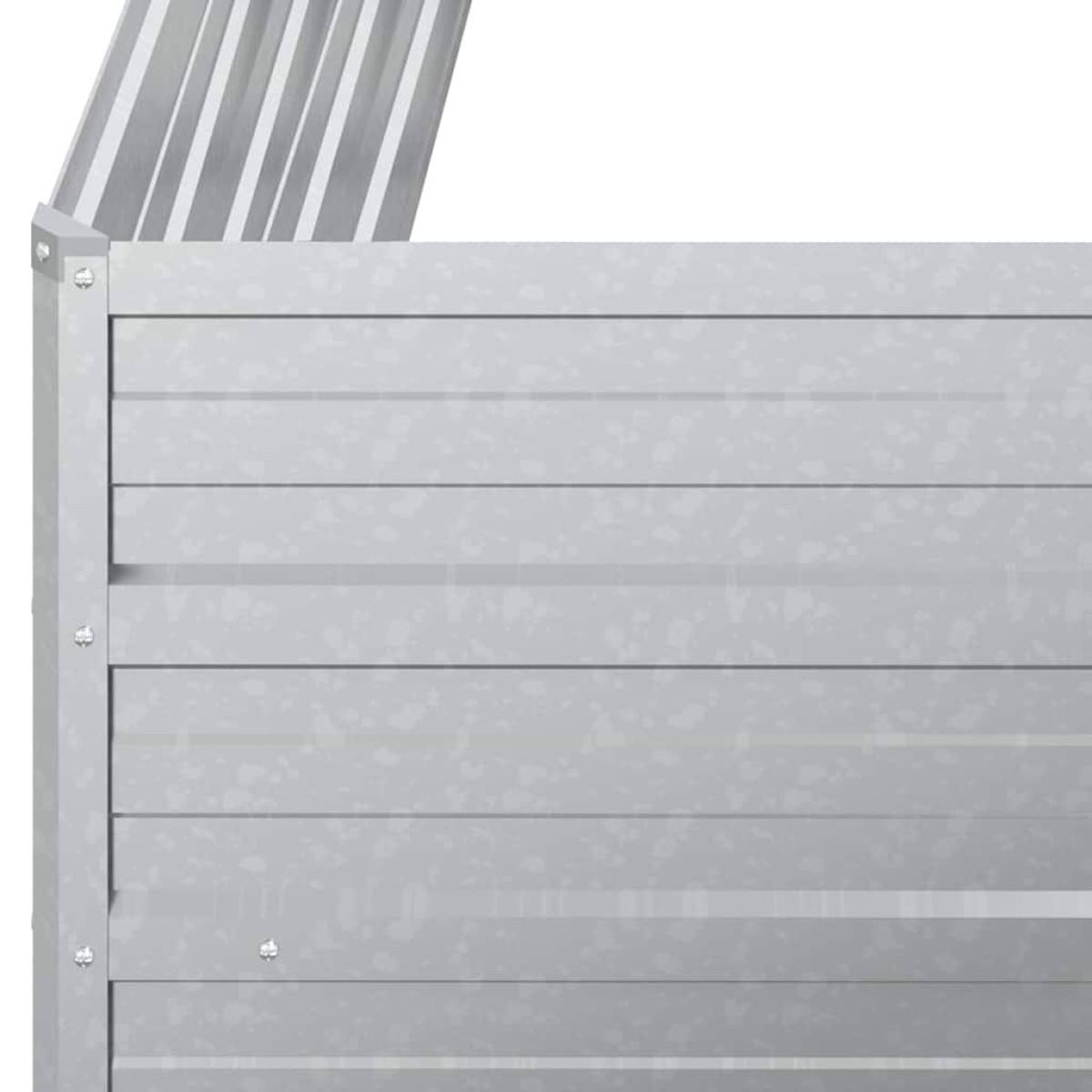 vidaXL Ζαρντινιέρα Υπερυψωμένη Ασημί 100x40x45 εκ. Γαλβανισμ. Χάλυβας