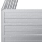 vidaXL Ζαρντινιέρα Υπερυψωμένη Ασημί 100x40x45 εκ. Γαλβανισμ. Χάλυβας