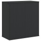 vidaXL Κουτί Μαξιλαριού Κήπου Μαύρο 100x49x103,5 εκ. Ρατάν Πολυαιθ.