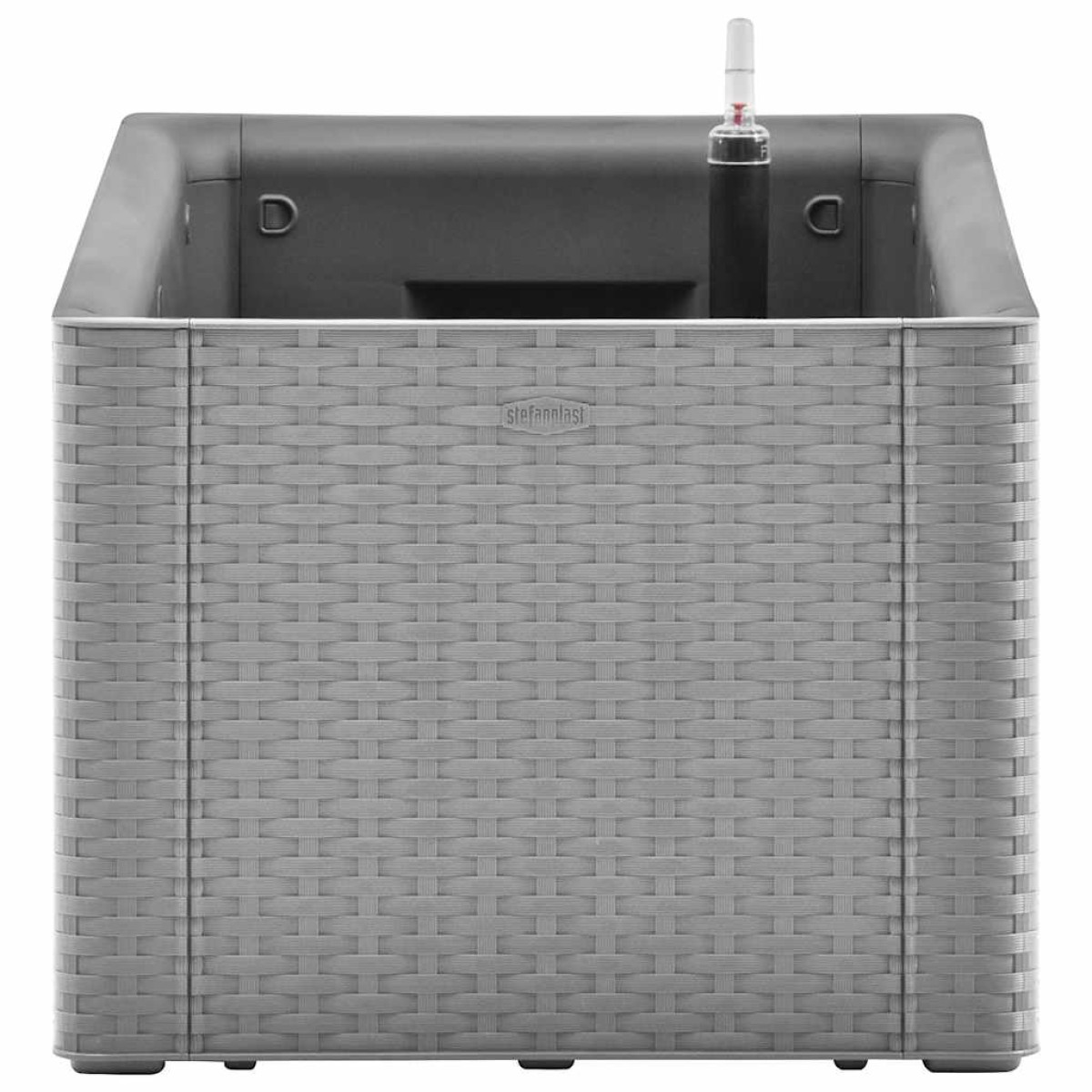 vidaXL Ζαρντινιέρα Κήπου Γκρι 100x43x33 εκ. με Αυτόματο Πότισμα