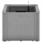 vidaXL Ζαρντινιέρα Κήπου Γκρι 100x43x33 εκ. με Αυτόματο Πότισμα