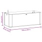vidaXL Ζαρντινιέρα Κήπου Γκρι 100x43x33 εκ. με Αυτόματο Πότισμα