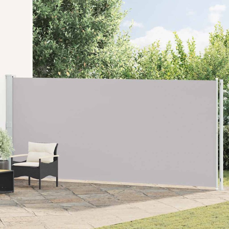 vidaXL Σκίαστρο Βεράντας Πλαϊνό Συρόμενο Γκρι 180 x 600 εκ.