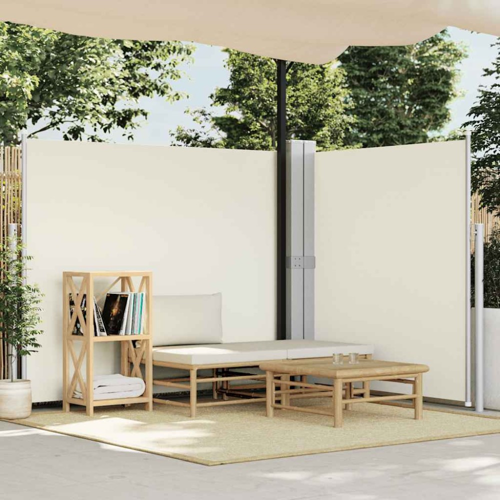 vidaXL Σκίαστρο Πλαϊνό Συρόμενο Κρεμ 180 x 600 εκ.