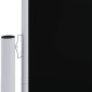 vidaXL Διαχωριστικό Βεράντας Συρόμενο Μαύρο 160 x 1000 εκ.