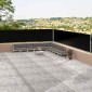 vidaXL Διαχωριστικό Βεράντας Συρόμενο Μαύρο 117 x 1200 εκ.