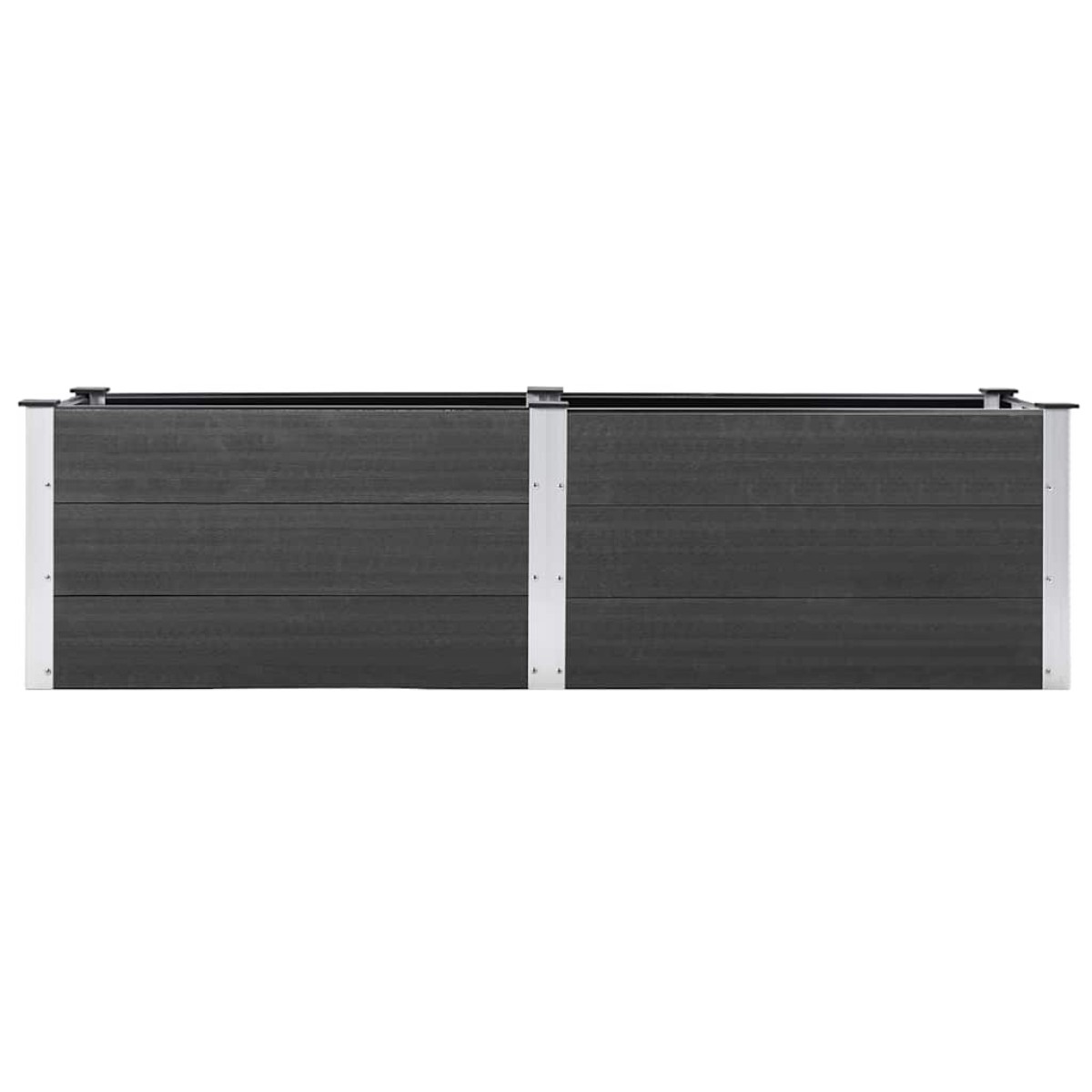 vidaXL Ζαρντινιέρα Υπερυψωμένη Γκρι 200 x 50 x 54 εκ. από WPC