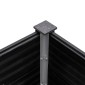 vidaXL Ζαρντινιέρα Υπερυψωμένη Γκρι 200 x 50 x 54 εκ. από WPC