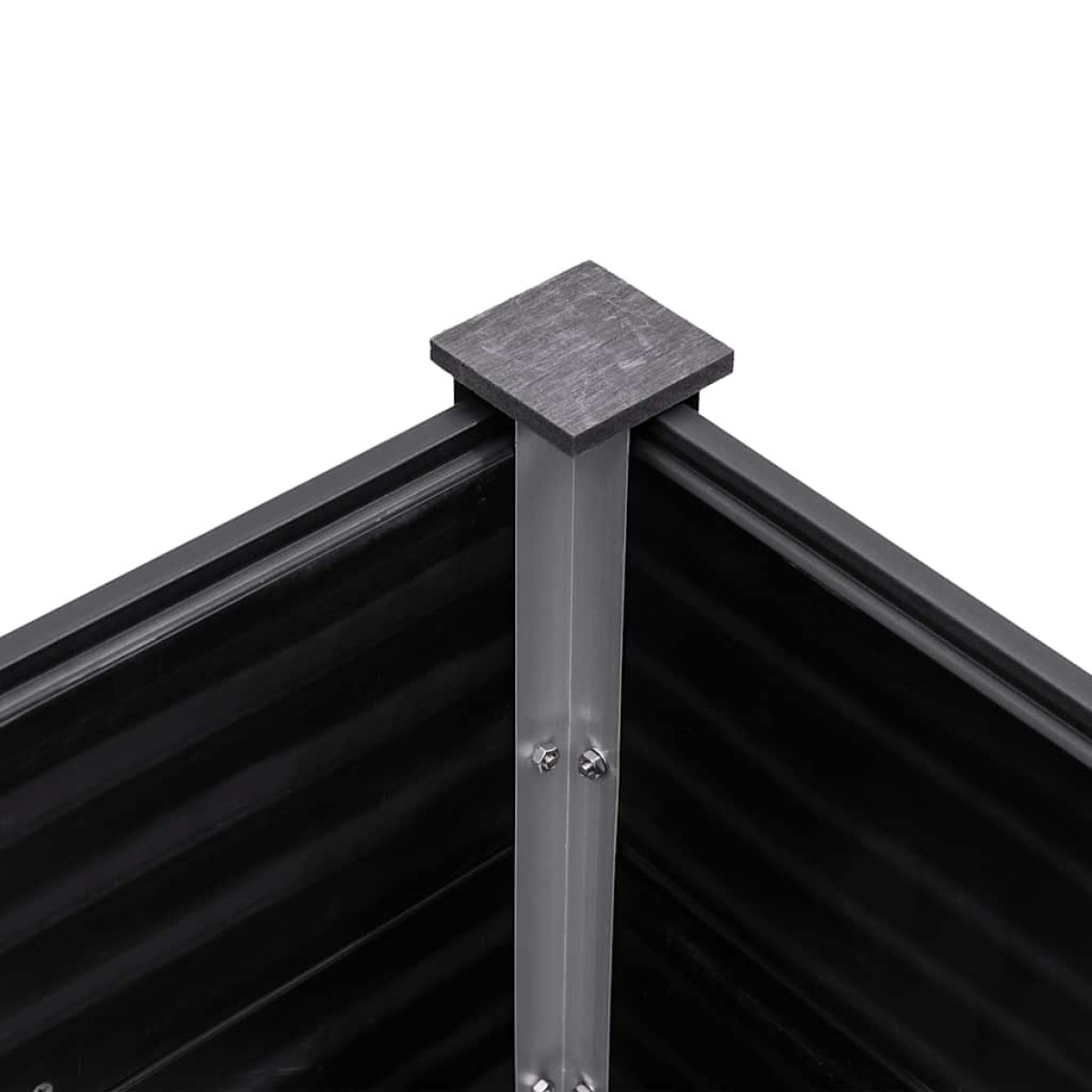 vidaXL Ζαρντινιέρα Υπερυψωμένη Γκρι 200 x 50 x 91 εκ. από WPC