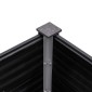 vidaXL Ζαρντινιέρα Υπερυψωμένη Γκρι 200 x 50 x 91 εκ. από WPC