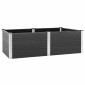 vidaXL Ζαρντινιέρα Υπερυψωμένη Γκρι 200 x 100 x 54 εκ. από WPC