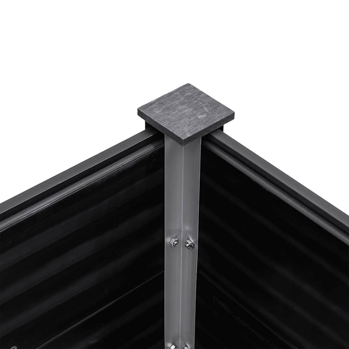 vidaXL Ζαρντινιέρα Υπερυψωμένη Γκρι 200 x 100 x 54 εκ. από WPC