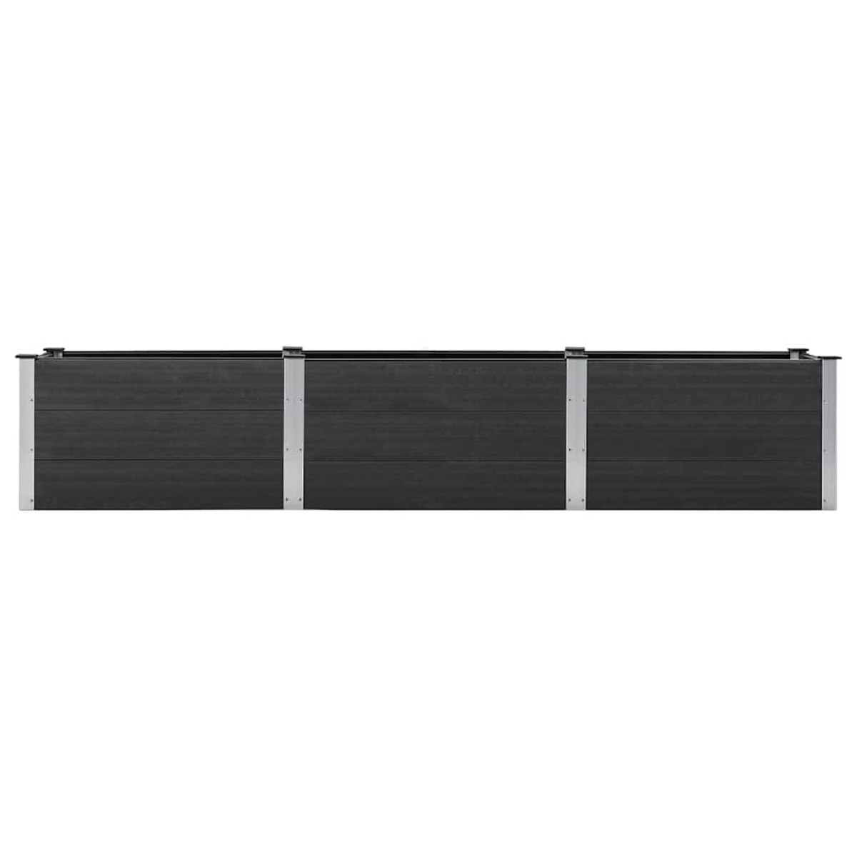 vidaXL Ζαρντινιέρα Υπερυψωμένη Γκρι 300 x 50 x 54 εκ. από WPC