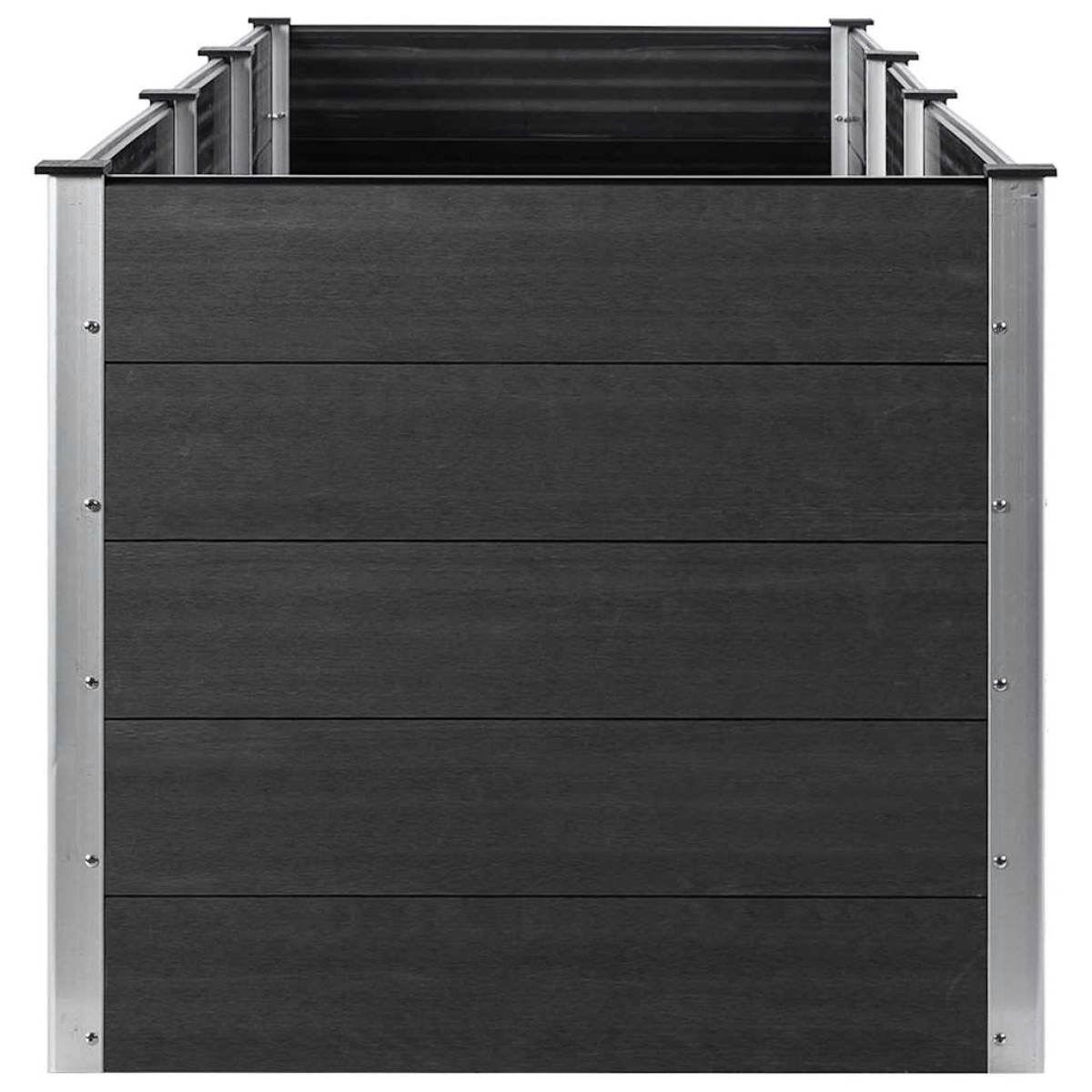 vidaXL Ζαρντινιέρα Υπερυψωμένη Γκρι 300 x 100 x 91 εκ. από WPC