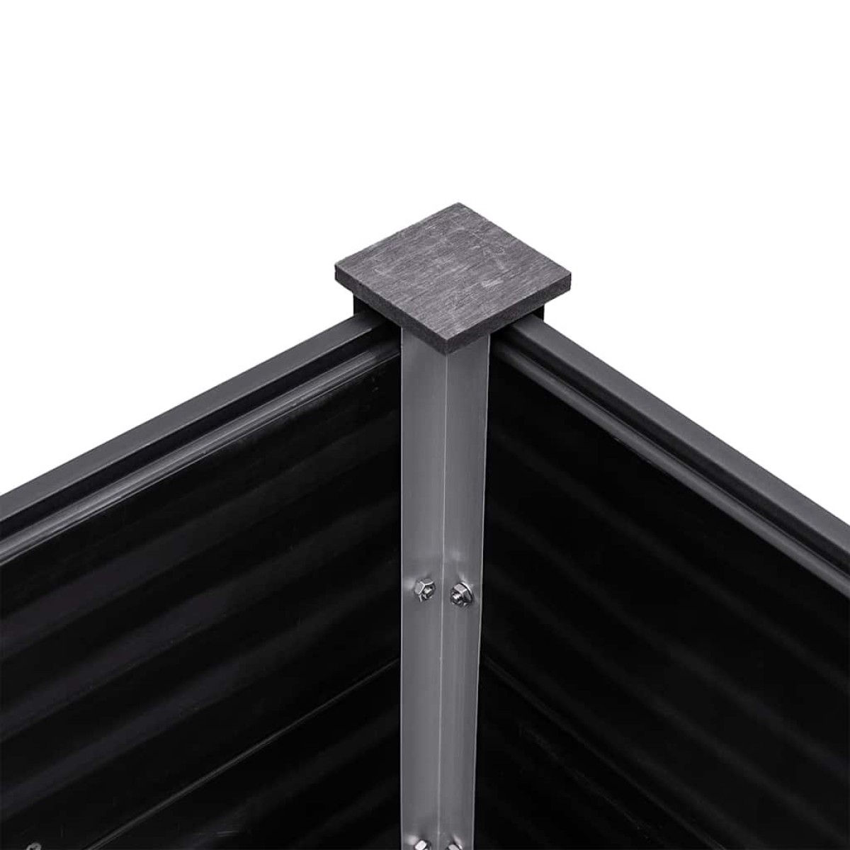 vidaXL Ζαρντινιέρα Υπερυψωμένη Γκρι 300 x 100 x 91 εκ. από WPC