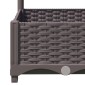 vidaXL Ζαρντινιέρα Κήπου με Καφασωτό Καφέ 40 x 40 x 121,5 εκ. από PP