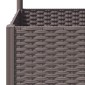 vidaXL Ζαρντινιέρα Κήπου με Καφασωτό Καφέ 120 x 40 x 136 εκ. από PP