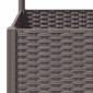 vidaXL Ζαρντινιέρα Κήπου με Καφασωτό Καφέ 120 x 120 x 136 εκ. από PP