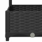 vidaXL Ζαρντινιέρα Κήπου με Καφασωτό Μαύρο 120x120x121,5 εκ. από PP