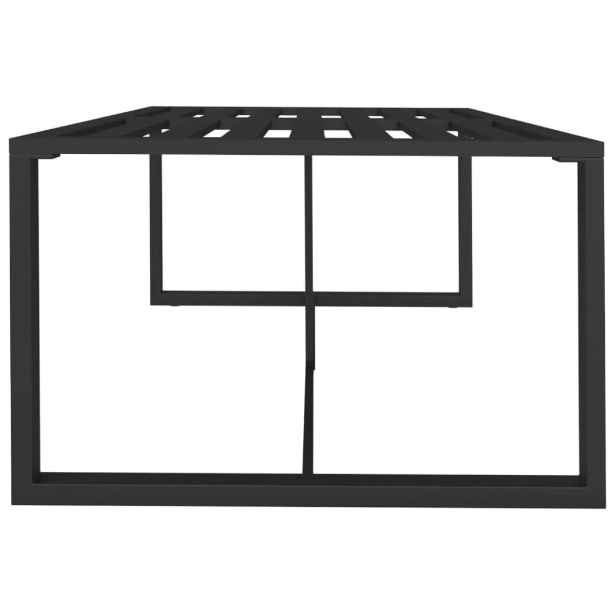vidaXL Τραπεζαρία Εξωτερικού Χώρου Ανθρακί 120x60x66 εκ. από Αλουμίνιο