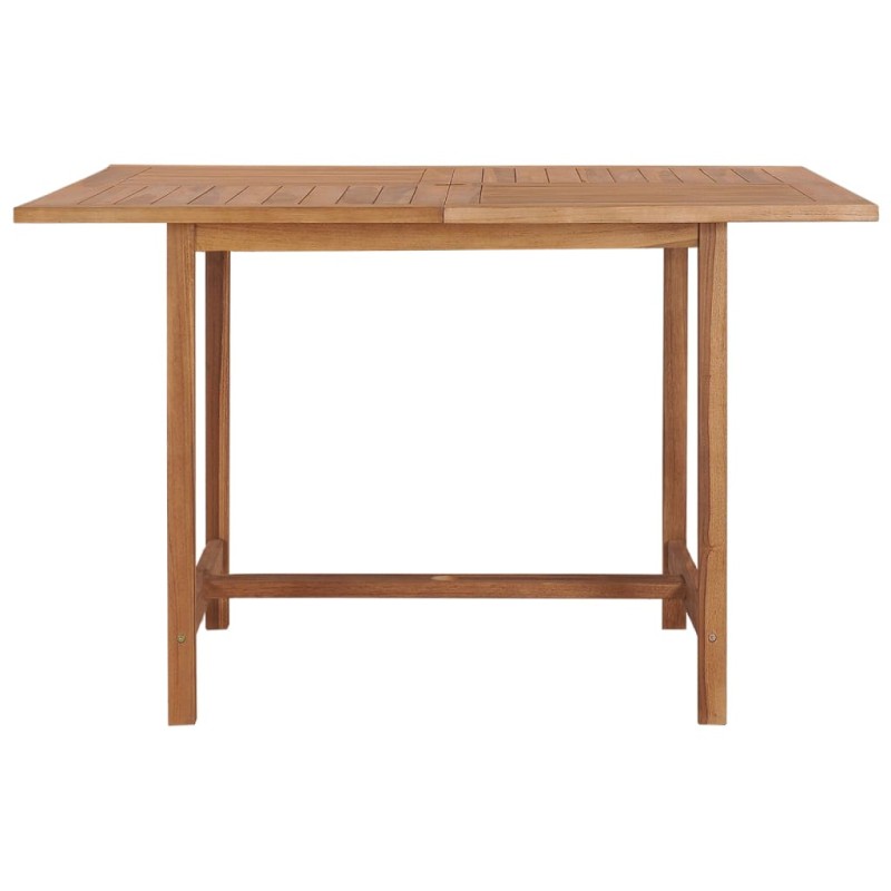 vidaXL Τραπεζαρία Κήπου 110 x 110 x 75 εκ. από Μασίφ Ξύλο Teak