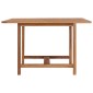 vidaXL Τραπεζαρία Κήπου 110 x 110 x 75 εκ. από Μασίφ Ξύλο Teak