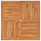 vidaXL Τραπεζαρία Κήπου 110 x 110 x 75 εκ. από Μασίφ Ξύλο Teak