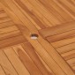vidaXL Τραπεζαρία Κήπου 110 x 110 x 75 εκ. από Μασίφ Ξύλο Teak