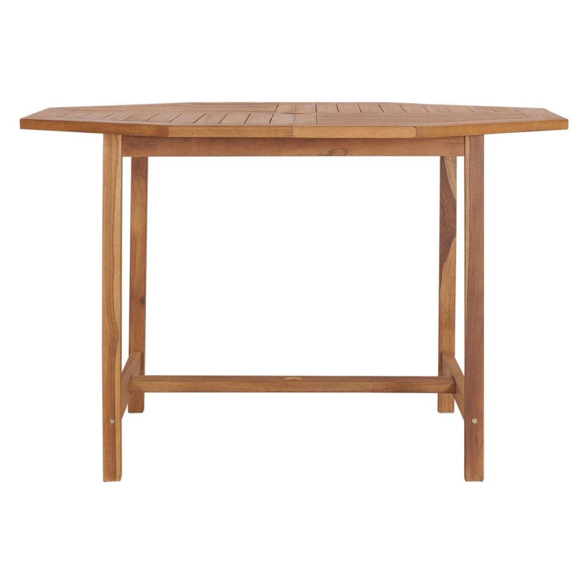 vidaXL Τραπεζαρία Κήπου 110 x 110 x 75 εκ. από Μασίφ Ξύλο Teak
