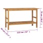 vidaXL Έπιπλο Μπάνιου 132 x 45 x 75 εκ. από Μασίφ Ξύλο Teak