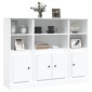 vidaXL Ντουλάπια 3 τεμ. Λευκά από Επεξεργασμένο Ξύλο