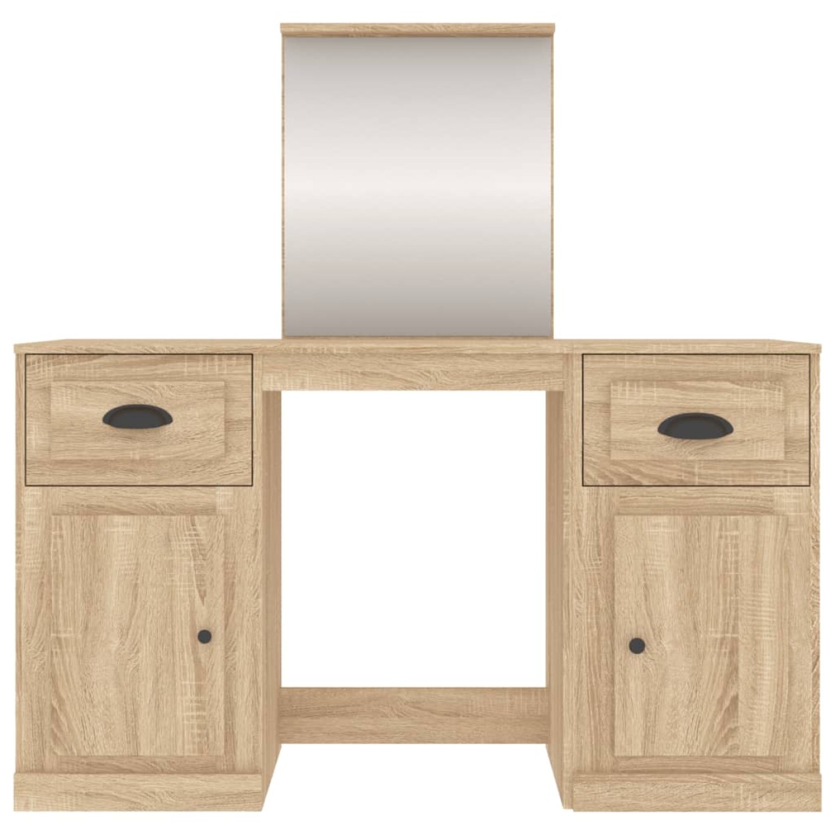 vidaXL Μπουντουάρ με Καθρέφτη Sonoma Δρυς 130x50x132,5 εκ.