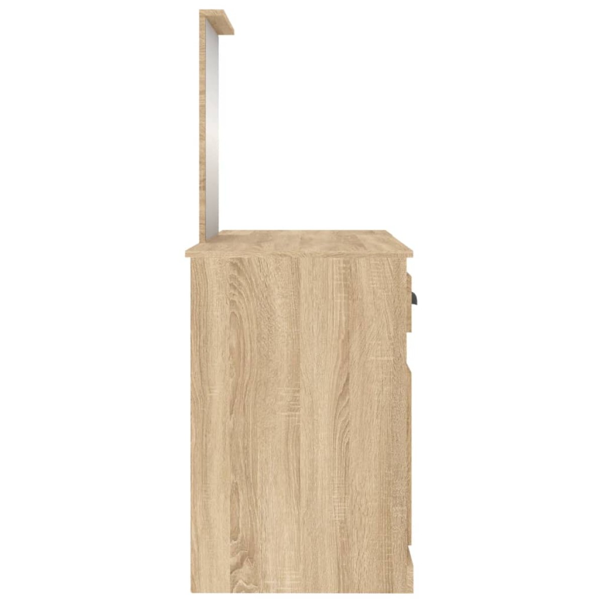 vidaXL Μπουντουάρ με Καθρέφτη Sonoma Δρυς 130x50x132,5 εκ.