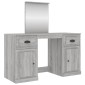 vidaXL Μπουντουάρ με Καθρέφτη Γκρι Sonoma 130x50x132,5 εκ.