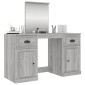 vidaXL Μπουντουάρ με Καθρέφτη Γκρι Sonoma 130x50x132,5 εκ.
