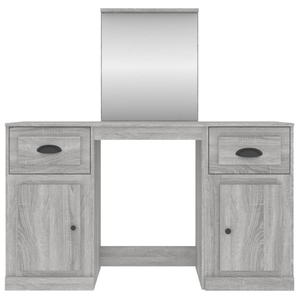 vidaXL Μπουντουάρ με Καθρέφτη Γκρι Sonoma 130x50x132,5 εκ.