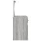 vidaXL Μπουντουάρ με Καθρέφτη Γκρι Sonoma 130x50x132,5 εκ.