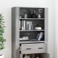 vidaXL Ντουλάπι Γκρι Sonoma από Επεξεργασμένο Ξύλο