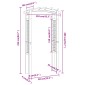 vidaXL Αψίδα Καφασωτό 110x60x210 εκ. από Εμποτισμένο Μασίφ Ξύλο Πεύκου