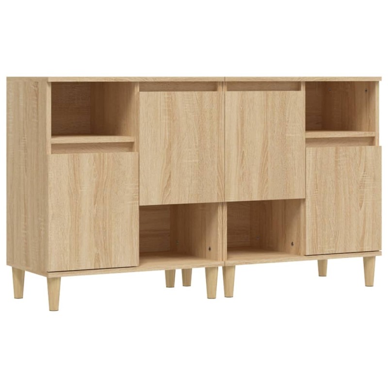 vidaXL Ντουλάπια 2 τεμ. Sonoma Δρυς 60x35x70 εκ. Επεξεργασμένο Ξύλο