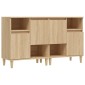vidaXL Ντουλάπια 2 τεμ. Sonoma Δρυς 60x35x70 εκ. Επεξεργασμένο Ξύλο